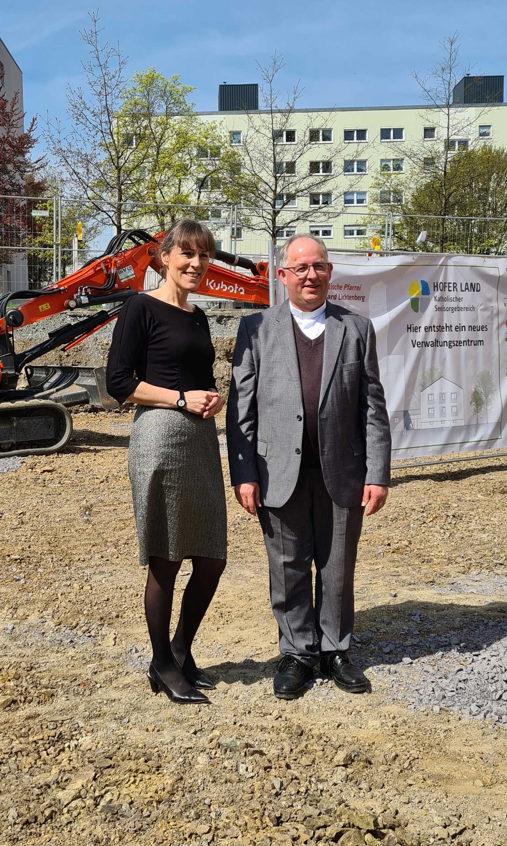 1. Spatenstich, neues Verwaltungszentrum SSB Hofer Land