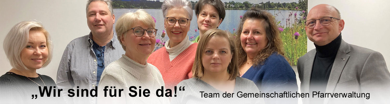 Das Team des Seelsorgebereichs Hofer Land (Stabnd Februar 2025)