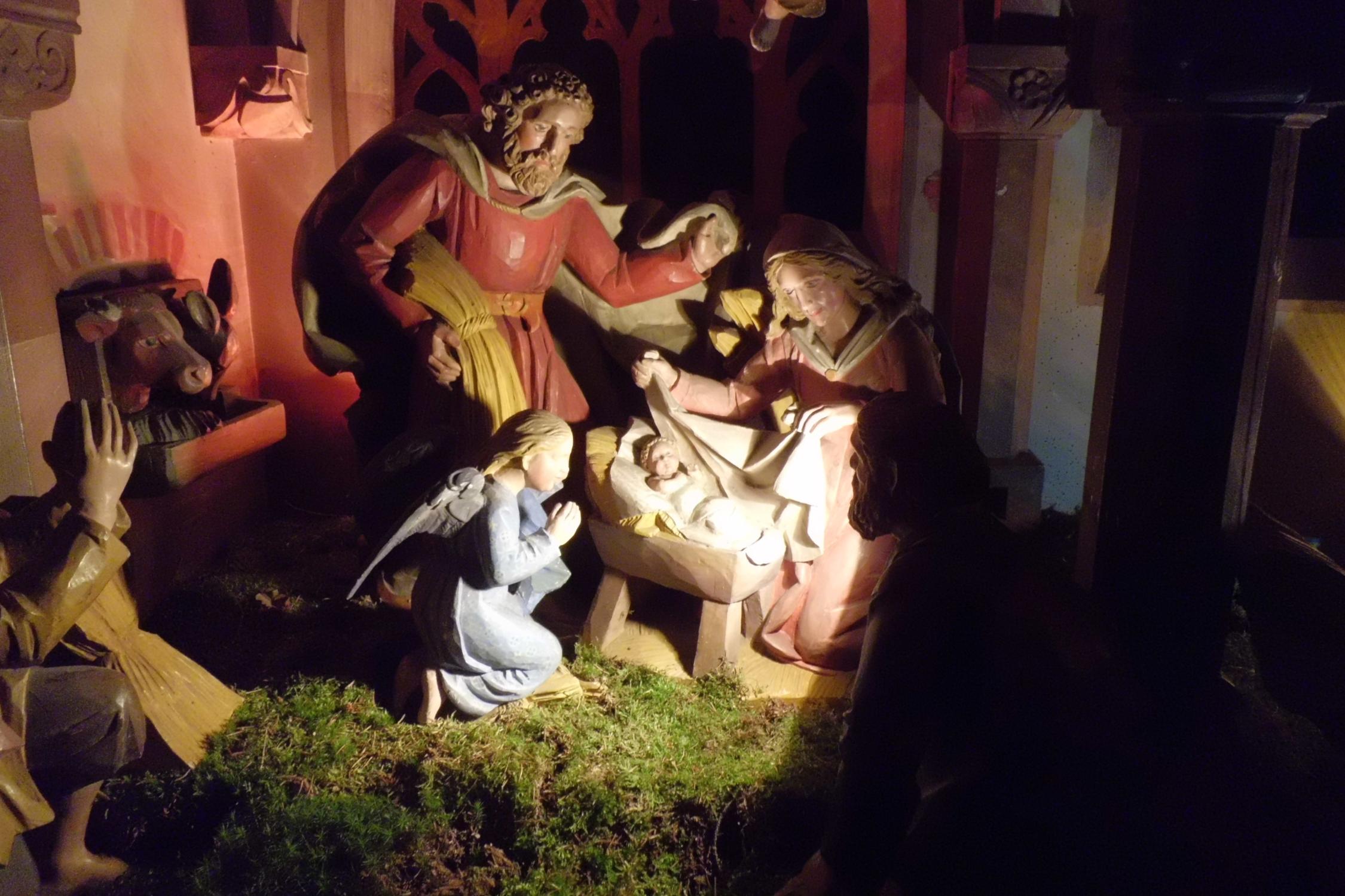 Weihnachtskrippe, Hof, St. Marien