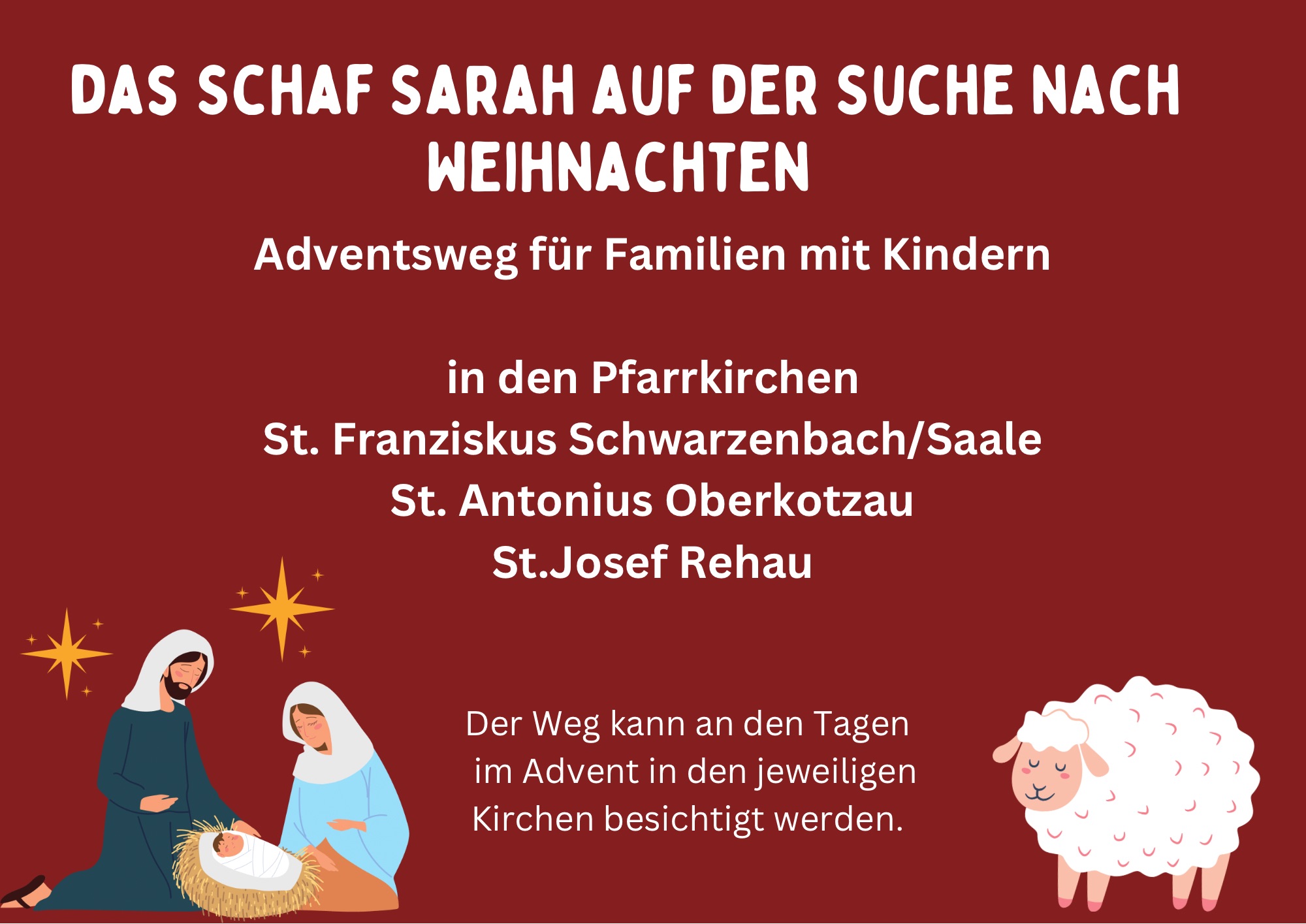 Schäfchen Sarah- Adventsweg 2023