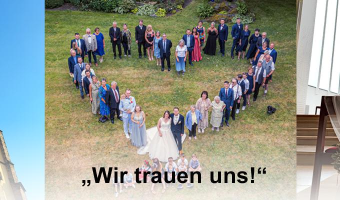 Sliderbild Kirche - Herz - Traubank