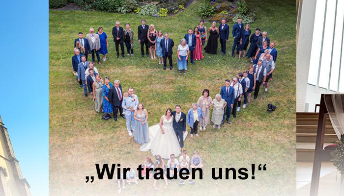 Sliderbild Kirche - Herz - Traubank